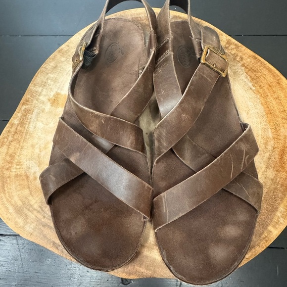 Chaco Wayferer leather sandals in Otter Size 10 - Picture 2 of 6